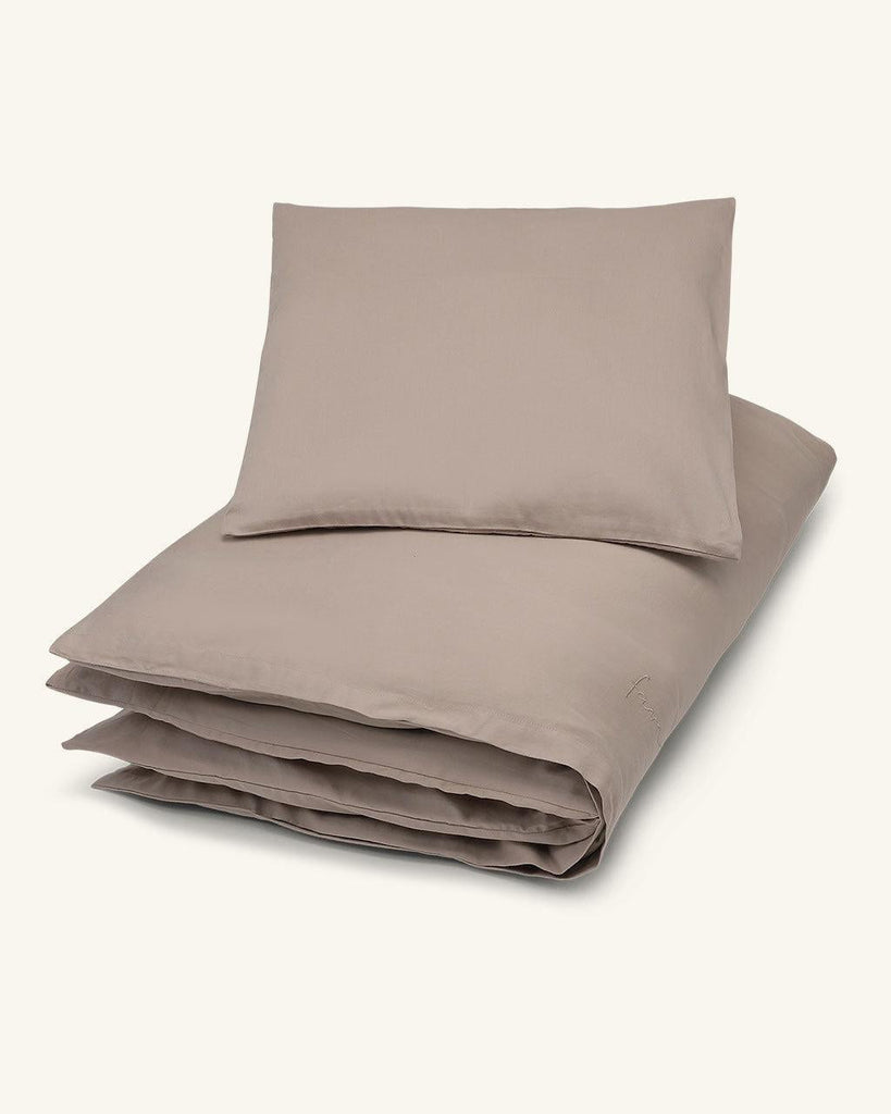 Økologisk junior sengetøj | Una, Dusty brown
